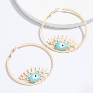 3/$30 💛 Evil Eye Hoop Earrings